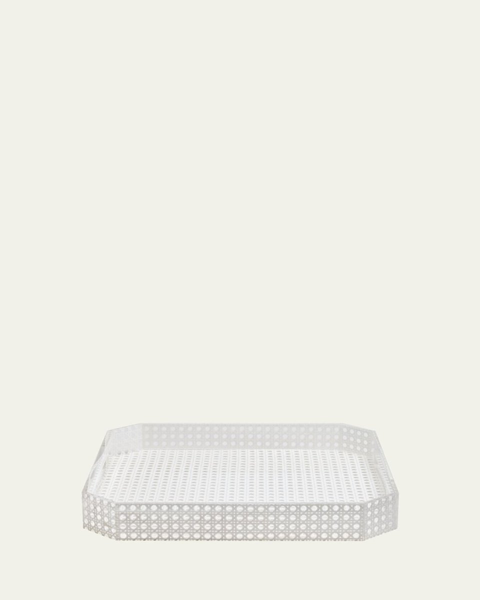 Reed Tray, White